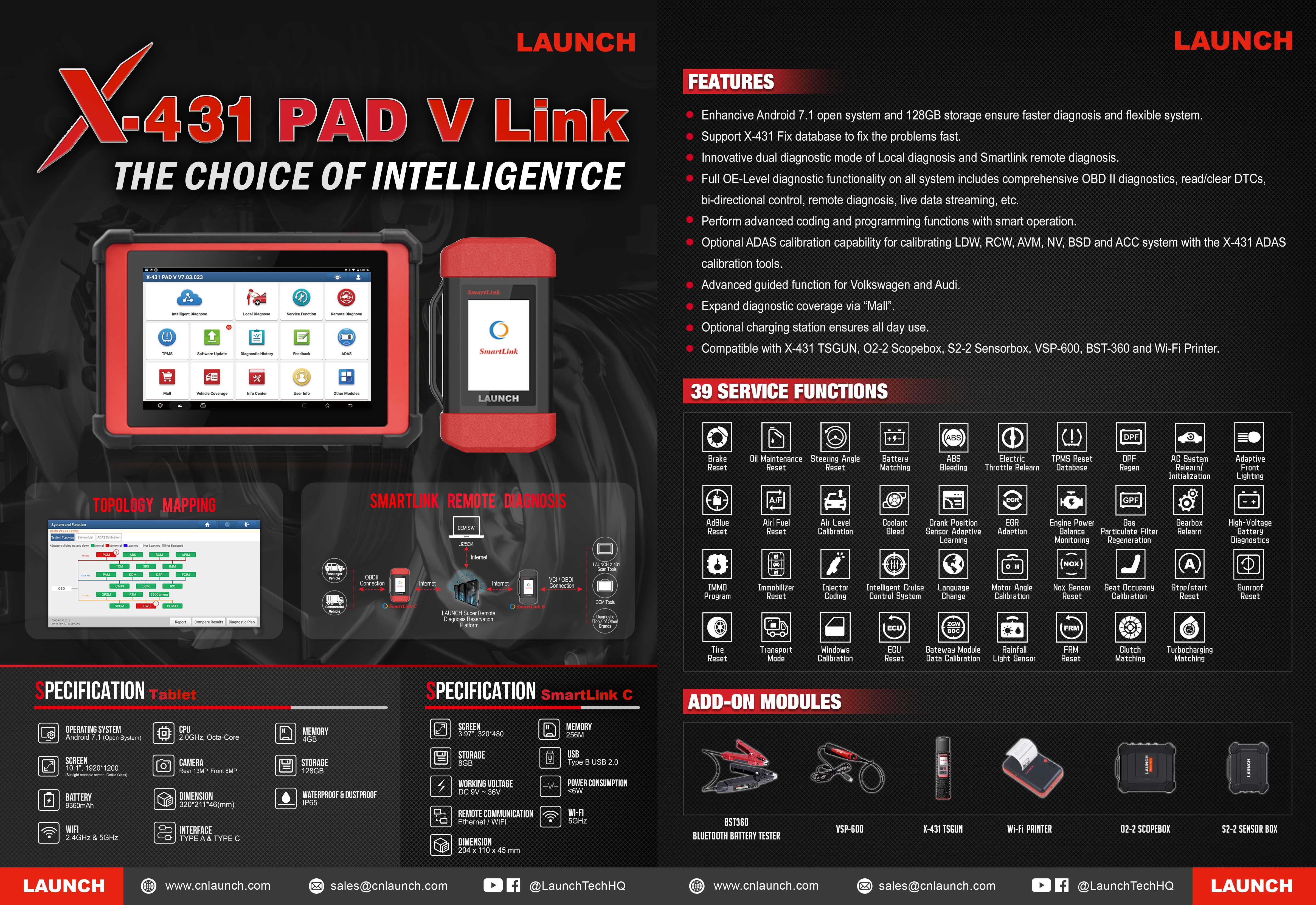 X-431 PAD V LINK